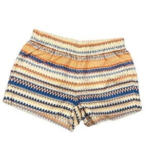 J.Crew factory printed linen cotton blend 3”shorts size 00